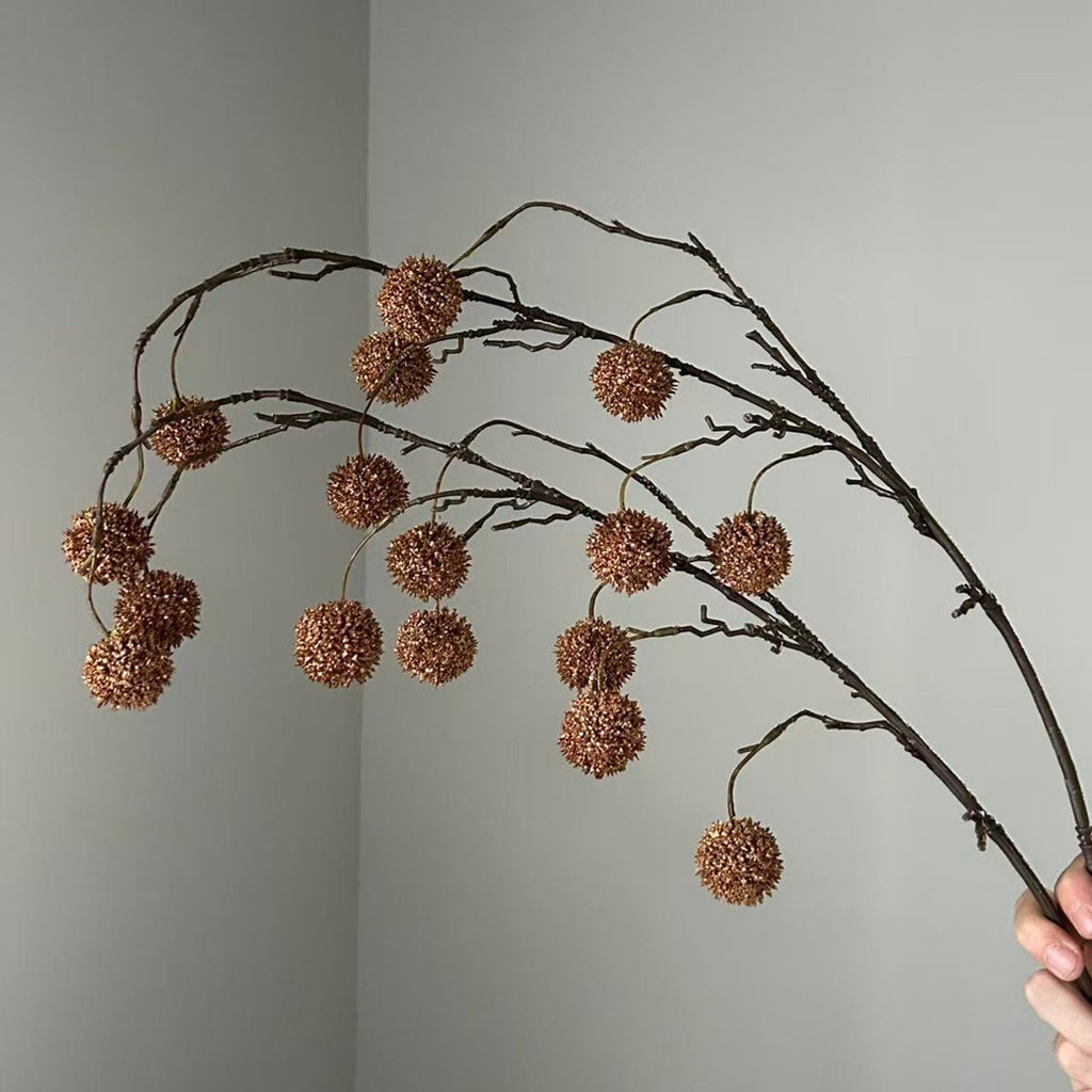 Ramo de Bayas Silvestres Artificiales con 8 Cabezas, Planta Decorativa de Plástico, para Bodas, Hoteles y Escaparates