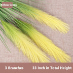 Pampas artificiales con resistencia a los rayos UV de 33" para jardín, balcón y terraza - Gris blanco