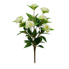 Planta artificial de crisantemos pompones, ramo de 9 flores, 57 cm, decoración moderna para hogar y eventos