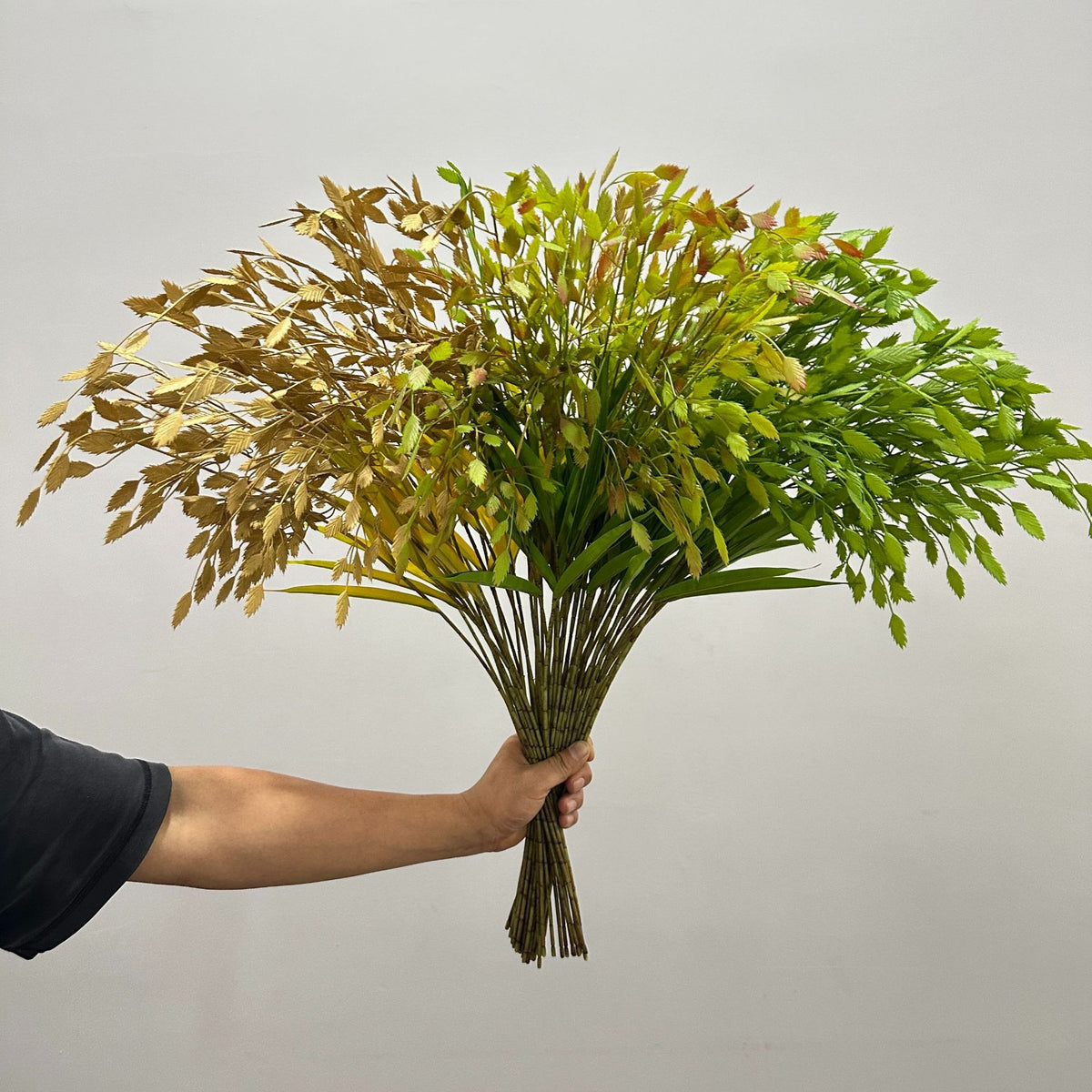 Planta Artificial Hierba de la Pampa, Mata de Plástico, Aspecto Natural, para Decoración Nórdica de Casa, Oficina y Escaparate