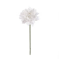 Dalia Artificial de Tela Efecto Seda, Tallo Único con 1 Flor, Borde Tostado, Decoración para Hogar, Bodas y Escaparates