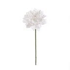 Dalia Artificial de Tela Efecto Seda, Tallo Único con 1 Flor, Borde Tostado, Decoración para Hogar, Bodas y Escaparates