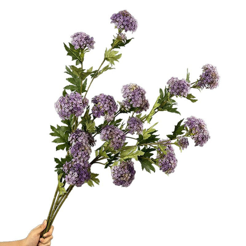 Ramita de Flores Artificiales de Hortensia de Madera, 85 cm, 6 Cabezas, Decoración para Hogar, Bodas y Oficinas