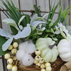 Calabazas artificiales con resistencia a los rayos UV de 19" x 19" para jardín, balcón y terraza