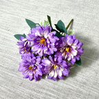 Ramo de Cosmos Artificial con 5 Cabezas de Flor, Tela de Seda Sintética, Estilo Campestre para Boda y Hogar