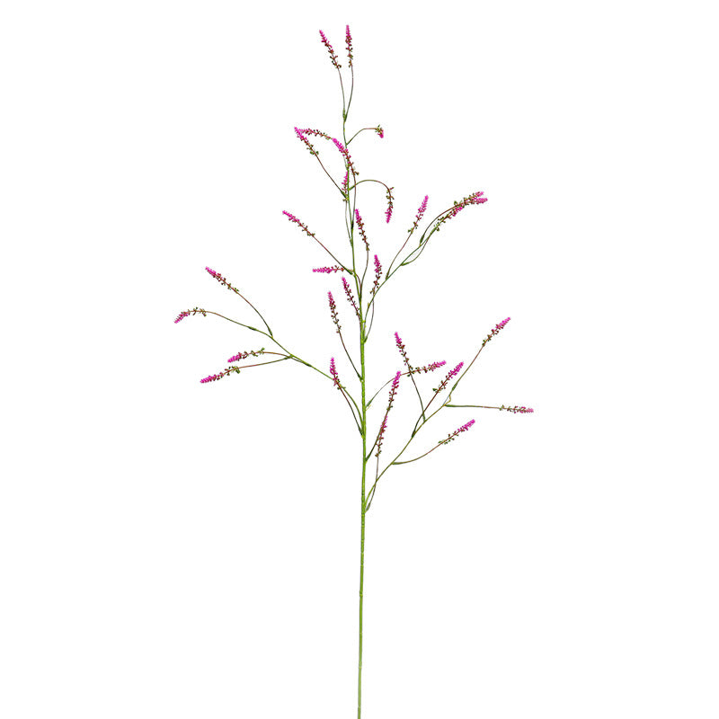 Planta artificial de lavanda y persicaria, tallo largo de 123 cm, decoración moderna para bodas y hogar