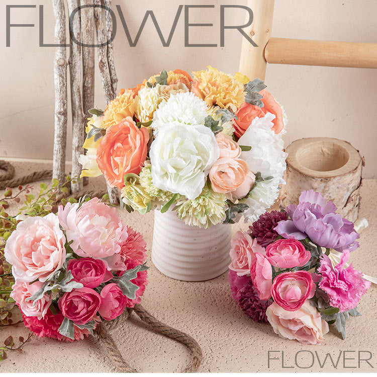 Flores artificiales de 11" para bodas y eventos - 3