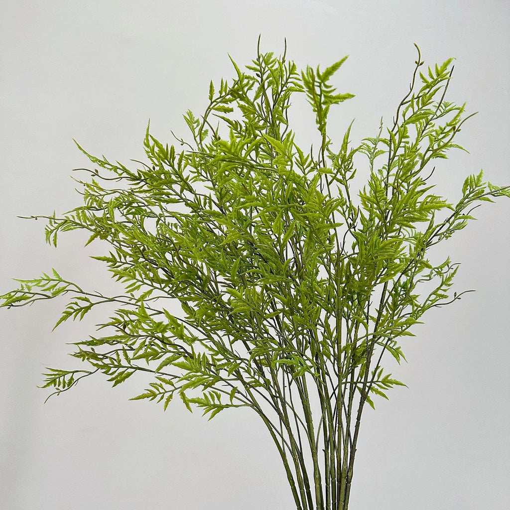 Planta Artificial Helecho Persa, Arbusto de Helechos con Hojas de Goma Blanda, Interior y Exterior