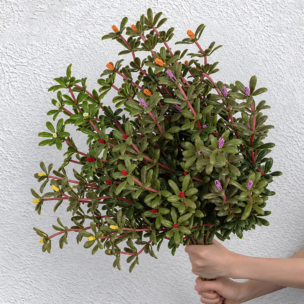 Planta artificial de verdolaga en ramillete, material plástico PE/PVC, estilo nórdico, para casa, oficina, boda y escaparate