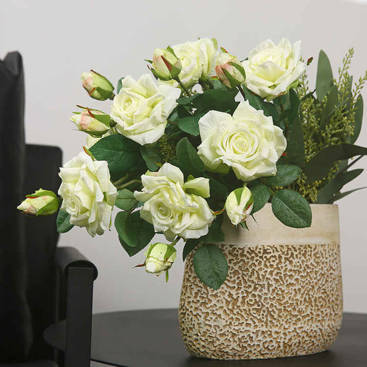 Rosas artificiales con tacto real de 18.5" para bodas y eventos