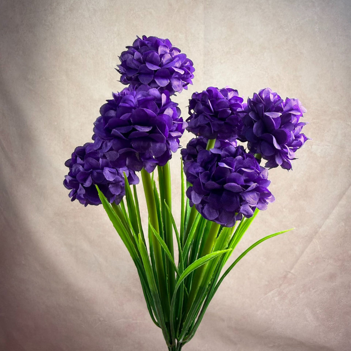 Ramo de 6 flores artificiales de crisantemo PU, 45 cm, estilo moderno, decoración interior para bodas, oficina, hogar, hotel