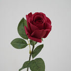 Rosa artificial de seda, tallo único 47 cm, 1 flor de 8.5 cm, decoración moderna para boda, hogar y oficina