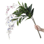 Planta Artificial de Jazmín Colgante, Arbusto de Hojas Caídas en PU, 88 cm, para Boda, Hotel y Escaparate