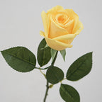 Rosa artificial de seda, tallo único 47 cm, 1 flor de 8.5 cm, decoración moderna para boda, hogar y oficina