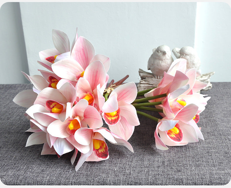 Orquídeas artificiales con tacto real de 10" para bodas y eventos