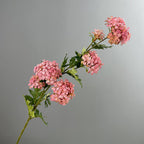 Ramita de Flores Artificiales de Hortensia de Madera, 85 cm, 6 Cabezas, Decoración para Hogar, Bodas y Oficinas