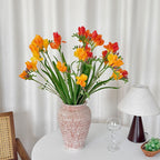Arreglo floral de orquídea artificial, 6 flores, 60 cm, tejido de seda, decoración moderna para bodas, hogar y hoteles