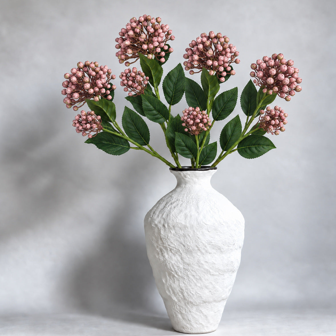 Arbusto de Frutos Silvestres Artificial con 2 Cabezas, Planta Decorativa de Plástico, Hogar, Bodas y Escaparates