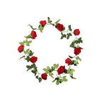 Guirnalda de Rosas Artificiales Colgante, Enredadera Estilo Campestre con 10 Cabezas de Flor, para Bodas, Arcos y Decoración del Hogar