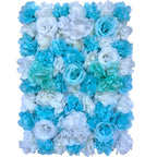 Rosas artificiales con resistencia a los rayos UV 12 piezas para jardín, balcón y terraza - Case of 3 packs (total of 12 wall mat panels) Champán