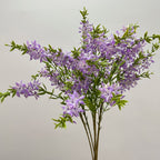 Arbusto de Lilas Artificial, Planta Decorativa de Plástico para Interior y Exterior, Ideal para Bodas, Hogar y Oficina
