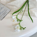 Arreglo floral de orquídea artificial, 6 flores, 60 cm, tejido de seda, decoración moderna para bodas, hogar y hoteles