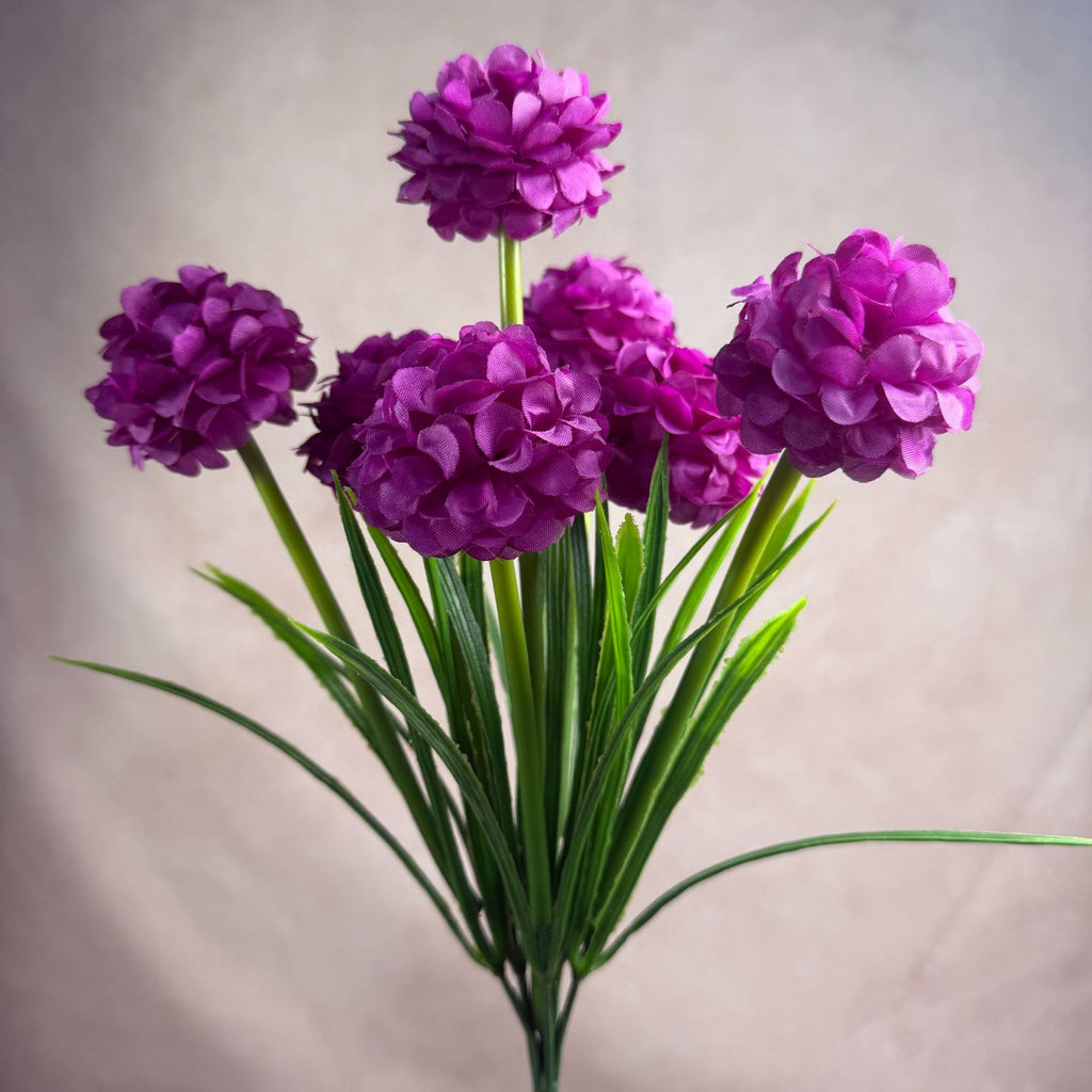 Ramo de 6 flores artificiales de crisantemo PU, 45 cm, estilo moderno, decoración interior para bodas, oficina, hogar, hotel
