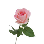 Rosa artificial de seda, tallo único 47 cm, 1 flor de 8.5 cm, decoración moderna para boda, hogar y oficina