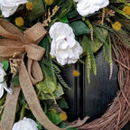 Magnolias artificiales de 13" x 13" para decoración de interiores