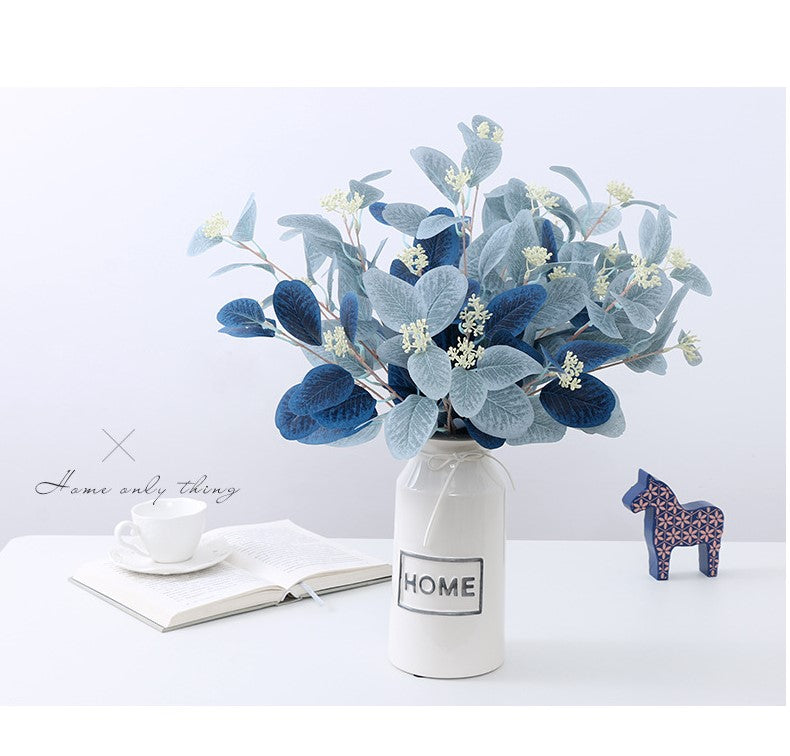Eucalipto artificial de 21" para bodas y eventos - Navy azul