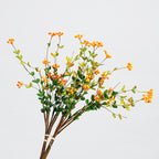 Ramo artificial de bayas decorativas, 6 tallos con 18 frutos, 50 cm, ideal para decoración de hogar y eventos