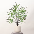 Planta Artificial Aralia Elegantissima (Falsa Aralia) Verde, Arbusto 1 Pieza de Plástico, Decoración Nórdica para Casa, Oficina y Escaparate