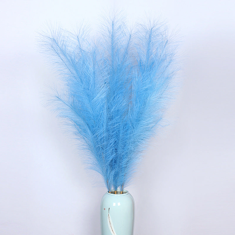 Pampas artificiales de 43" 3 piezas para bodas y eventos - Ocean azul