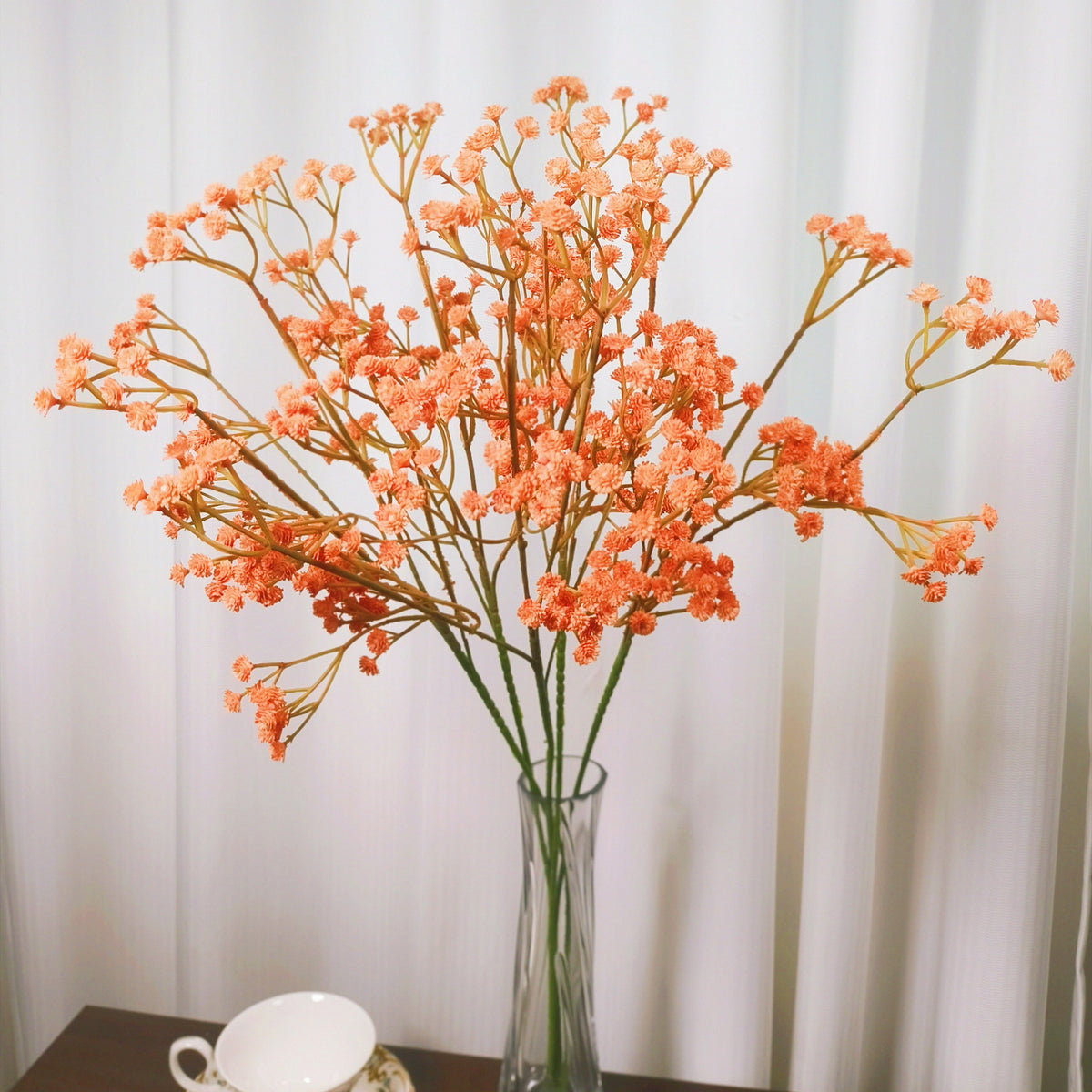 Paniculata artificial con tacto real de 23.6" para jardín, balcón y terraza