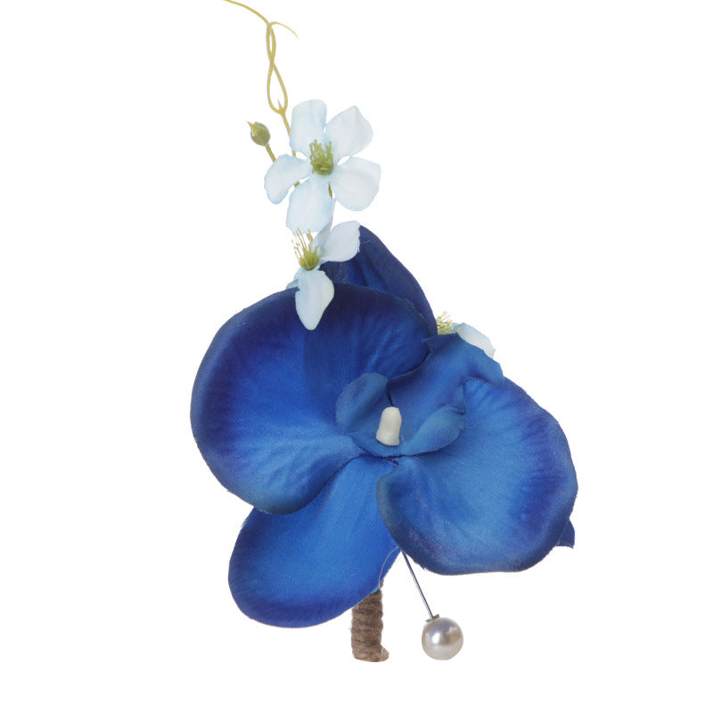 Orquídeas artificiales de 4" x 4" para jardín, balcón y terraza - Light champán