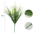 Eucalipto artificial con resistencia a los rayos UV de 13" x 9" 100 piezas para jardín, balcón y terraza - Verde Wheatear