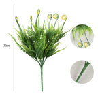 Campanillas artificiales con resistencia a los rayos UV de 14" x 12" para jardín, balcón y terraza - 5