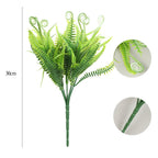 Campanillas artificiales con resistencia a los rayos UV de 14" x 12" para jardín, balcón y terraza - 3