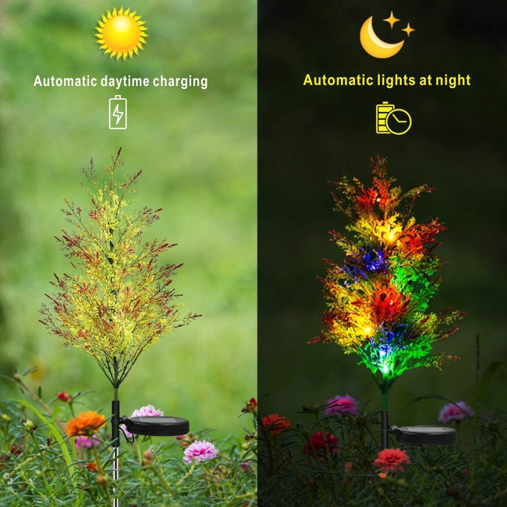Ramas de pino artificiales con resistencia a los rayos UV de 17" para jardín, balcón y terraza