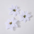 Flores de Pascua artificiales de 14" para arreglos florales y proyectos DIY
