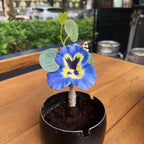 Boutonniere artificial de 6" x 5" para bodas y eventos - Azul corsage