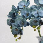 Orquídeas phalaenopsis artificiales con tacto real de 27" para decoración del hogar, eventos y escaparates
