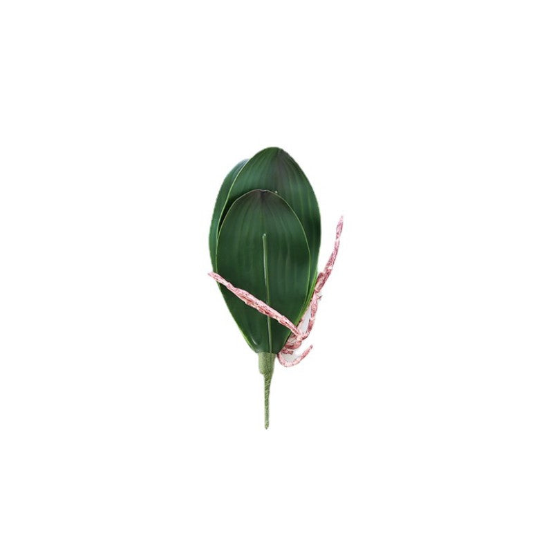 Orquídeas phalaenopsis artificiales con tacto real para decoración del hogar - Verde 10"