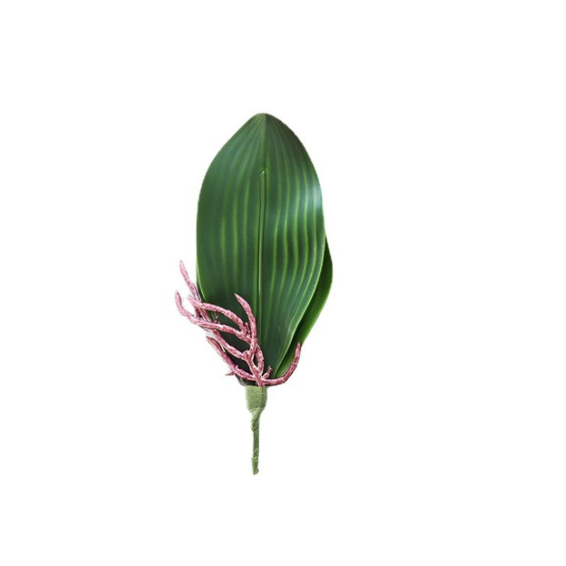 Orquídeas phalaenopsis artificiales con tacto real para decoración del hogar - Verde 8.2"