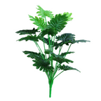 Hojas de palmera artificiales con resistencia a los rayos UV de 25" para jardín, balcón y terraza - Philodendron