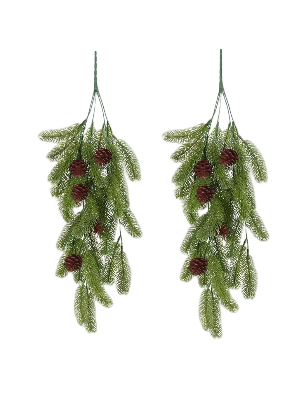 Ramas de pino artificiales de 31" x 12" 2 piezas para bodas y eventos