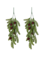 Ramas de pino artificiales de 31" x 12" 2 piezas para bodas y eventos