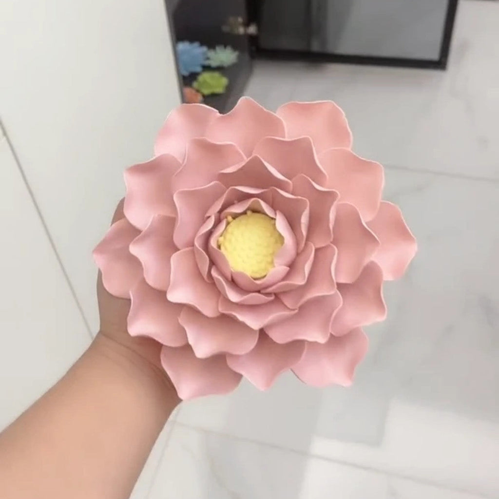 Lotos artificiales de 7" para decoración del hogar, eventos y escaparates - Blush