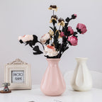Flores artificiales de 8" para decoración del hogar, eventos y escaparates - Verde