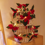 Flores de Pascua artificiales de 118" x 10" para bodas y eventos